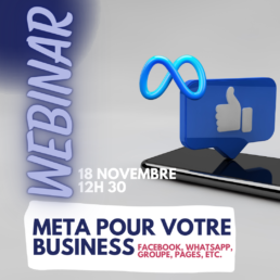 Meta pour votre business facebook whatsapp groupe pages